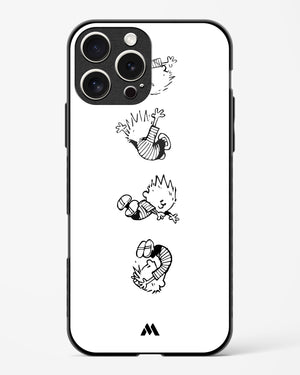 Calvin Hobbes Falling Glass Case Phone Cover (Apple)