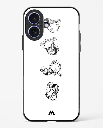 Calvin Hobbes Falling Glass Case Phone Cover (Apple)