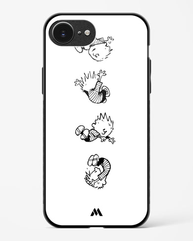 Calvin Hobbes Falling Glass Case Phone Cover (Apple)