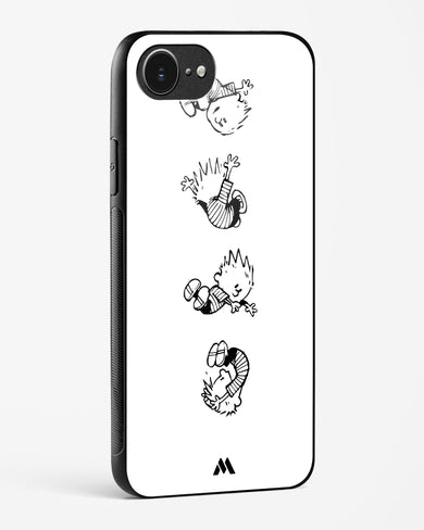 Calvin Hobbes Falling Glass Case Phone Cover (Apple)