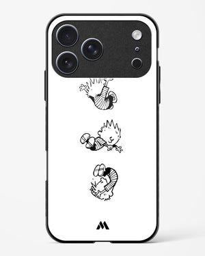 Calvin Hobbes Falling Glass Case Phone Cover (Apple)