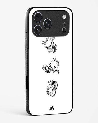 Calvin Hobbes Falling Glass Case Phone Cover (Apple)