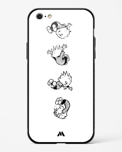 Calvin Hobbes Falling Glass Case Phone Cover (Apple)