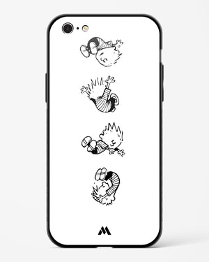 Calvin Hobbes Falling Glass Case Phone Cover (Apple)