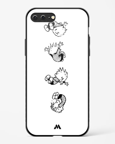 Calvin Hobbes Falling Glass Case Phone Cover (Apple)