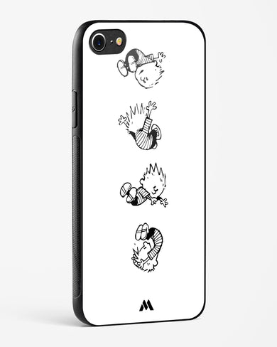 Calvin Hobbes Falling Glass Case Phone Cover (Apple)