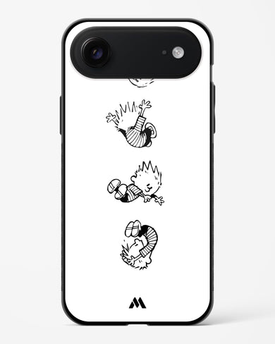 Calvin Hobbes Falling Glass Case Phone Cover (Apple)