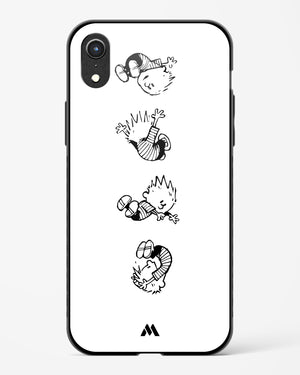 Calvin Hobbes Falling Glass Case Phone Cover (Apple)