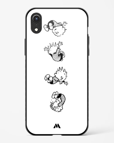 Calvin Hobbes Falling Glass Case Phone Cover (Apple)