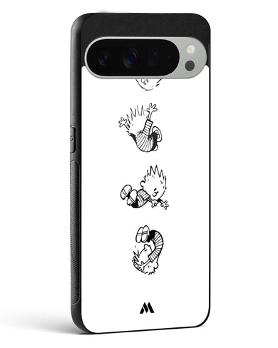 Calvin Hobbes Falling Glass Case Phone Cover (Google)