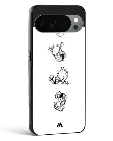 Calvin Hobbes Falling Glass Case Phone Cover (Google)
