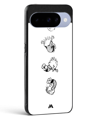 Calvin Hobbes Falling Glass Case Phone Cover (Google)