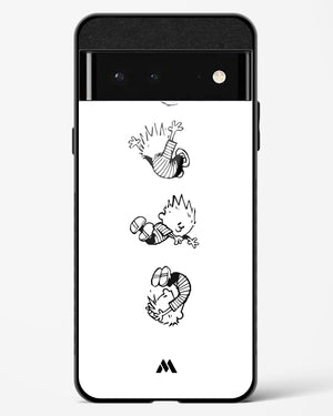 Calvin Hobbes Falling Glass Case Phone Cover (Google)