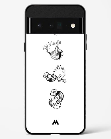 Calvin Hobbes Falling Glass Case Phone Cover (Google)