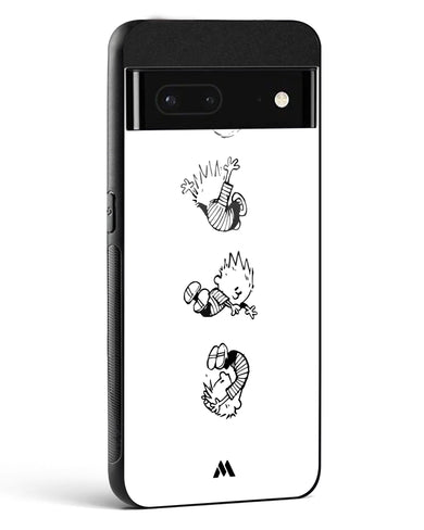 Calvin Hobbes Falling Glass Case Phone Cover (Google)