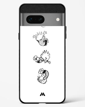 Calvin Hobbes Falling Glass Case Phone Cover (Google)