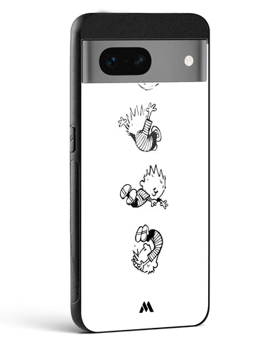 Calvin Hobbes Falling Glass Case Phone Cover (Google)