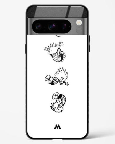 Calvin Hobbes Falling Glass Case Phone Cover (Google)