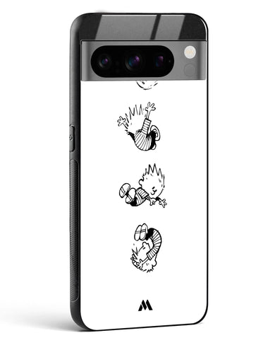 Calvin Hobbes Falling Glass Case Phone Cover (Google)