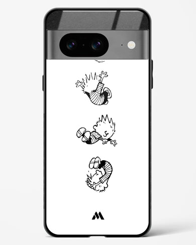 Calvin Hobbes Falling Glass Case Phone Cover (Google)