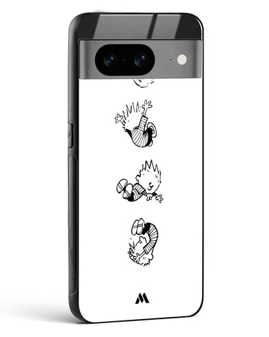 Calvin Hobbes Falling Glass Case Phone Cover (Google)