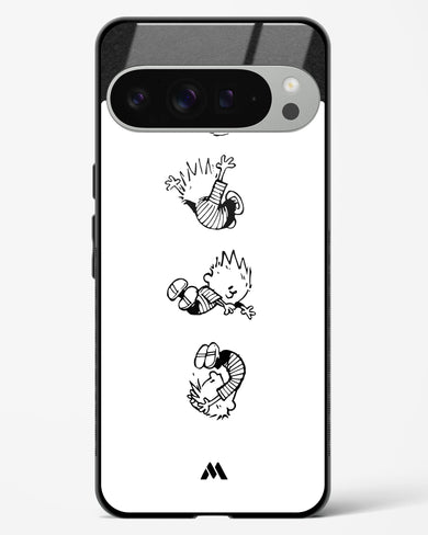 Calvin Hobbes Falling Glass Case Phone Cover (Google)