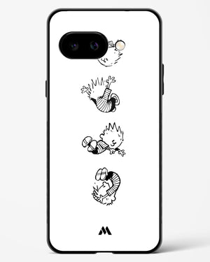 Calvin Hobbes Falling Glass Case Phone Cover (Google)