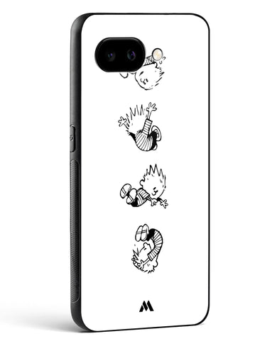 Calvin Hobbes Falling Glass Case Phone Cover (Google)