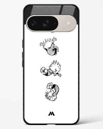 Calvin Hobbes Falling Glass Case Phone Cover (Google)