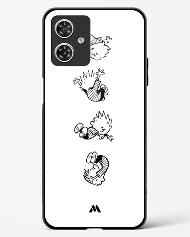 Calvin Hobbes Falling Glass Case Phone Cover-(Motorola)