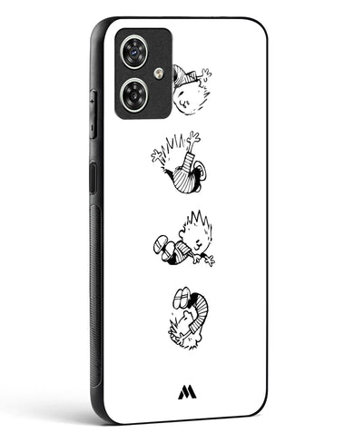 Calvin Hobbes Falling Glass Case Phone Cover-(Motorola)