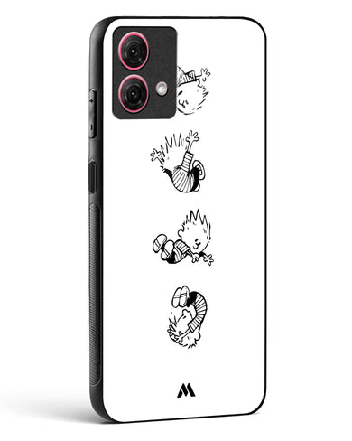 Calvin Hobbes Falling Glass Case Phone Cover (Motorola)