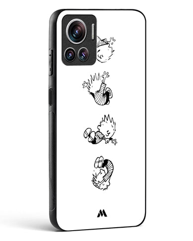 Calvin Hobbes Falling Glass Case Phone Cover (Motorola)