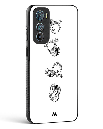 Calvin Hobbes Falling Glass Case Phone Cover (Motorola)