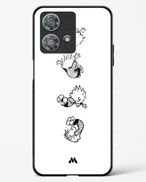 Calvin Hobbes Falling Glass Case Phone Cover (Motorola)