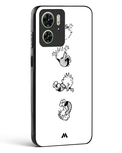 Calvin Hobbes Falling Glass Case Phone Cover-(Motorola)