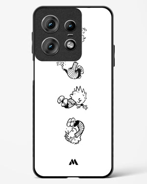 Calvin Hobbes Falling Glass Case Phone Cover (Motorola)