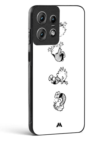 Calvin Hobbes Falling Glass Case Phone Cover (Motorola)