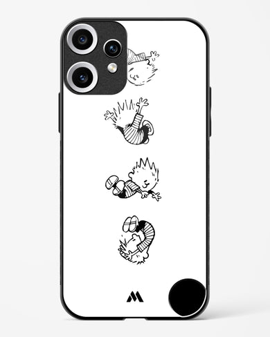 Calvin Hobbes Falling Glass Case Phone Cover (Nothing)