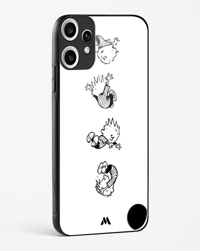 Calvin Hobbes Falling Glass Case Phone Cover (Nothing)