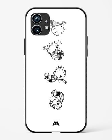 Calvin Hobbes Falling Glass Case Phone Cover (Nothing)