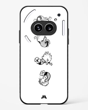 Calvin Hobbes Falling Glass Case Phone Cover (Nothing)