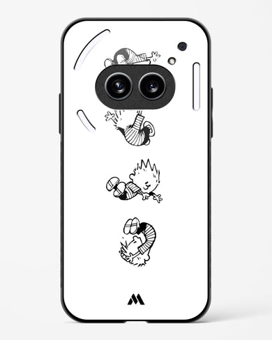 Calvin Hobbes Falling Glass Case Phone Cover (Nothing)