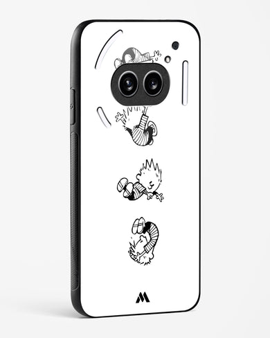 Calvin Hobbes Falling Glass Case Phone Cover (Nothing)