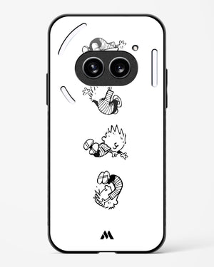 Calvin Hobbes Falling Glass Case Phone Cover (Nothing)