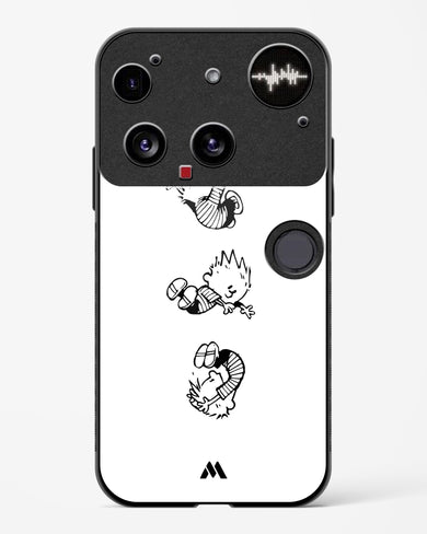 Calvin Hobbes Falling Glass Case Phone Cover (Nothing)