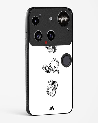 Calvin Hobbes Falling Glass Case Phone Cover (Nothing)