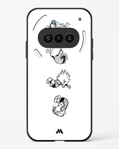 Calvin Hobbes Falling Glass Case Phone Cover (Nothing)