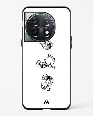 Calvin Hobbes Falling Glass Case Phone Cover (OnePlus)