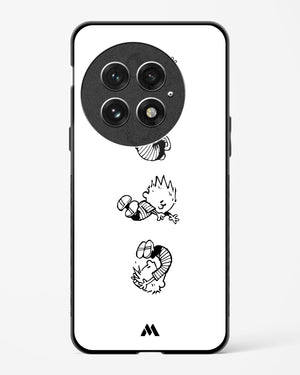 Calvin Hobbes Falling Glass Case Phone Cover (OnePlus)